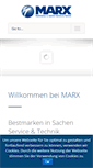 Mobile Screenshot of marx-technik.de